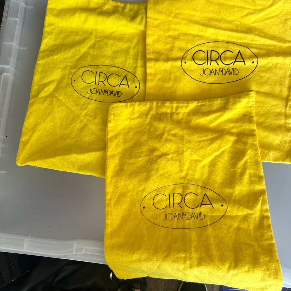 Joan & David Yellow Dust Bags